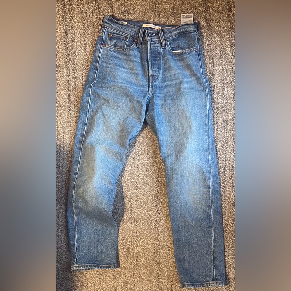 Levi's Blue Straight Leg Jeans Classic Style